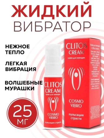 Возбуждающий крем для женщин CLITOS VIBRO, 25 г