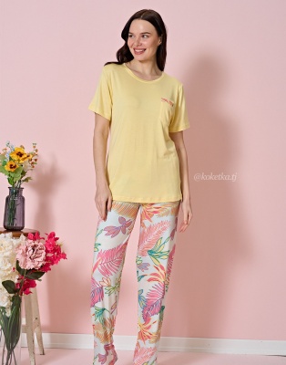 Домашний комплект с футболкой и штанами