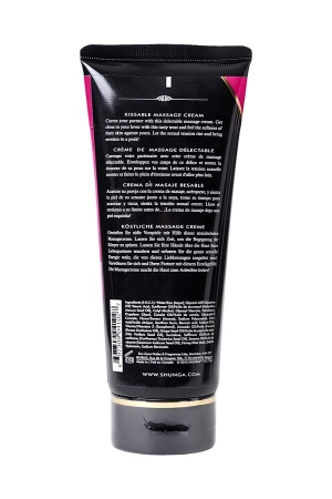 Съедобный массажный крем Shunga Raspberry Feeling, малина, 200 мл