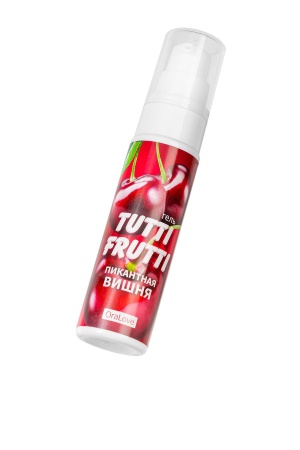 Съедобная гель-смазка TUTTI-FRUTTI для орального интима со вкусом вишни, 30 г