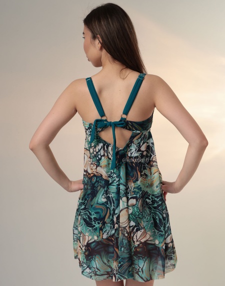 Купальник платье (низ шорты)