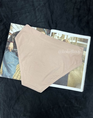 Хлопковые трусики на высокой посадке