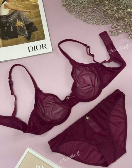 Прозрачный комплект белья