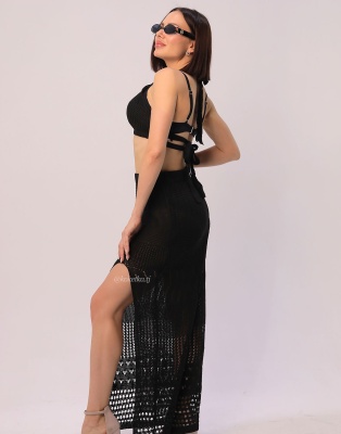 Пляжный топ с юбкой