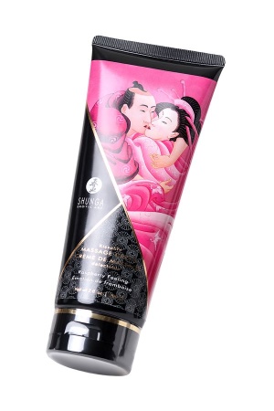 Съедобный массажный крем Shunga Raspberry Feeling, малина, 200 мл