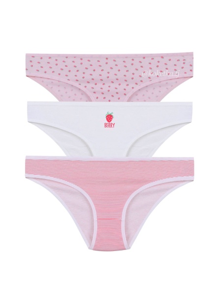 Набор хлопковых трусиков — слип (3 шт) (S/M, L/XL)